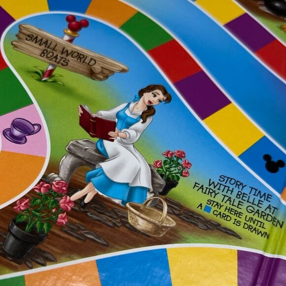 Candy Land Disney Theme Park Edition Board Game Belle Mickey Peter Pan Complete - Picture 10 of 15